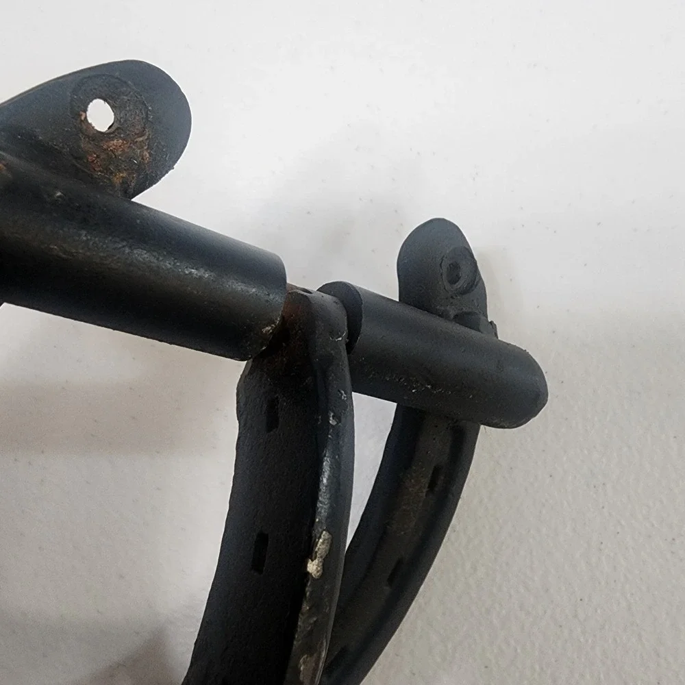 Cast Iron Horseshoe Door Knocker Vintage Black